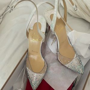 Christian Louboutin Spikaqueen White 36